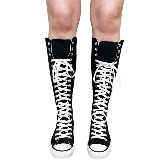 Converse Shoes Converse Xxhi Knee High Lace Up Zipper Tall Shoes